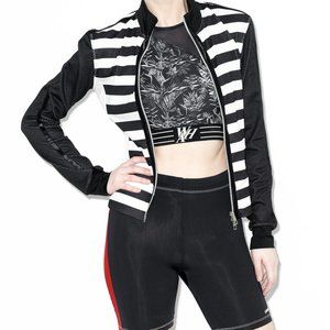 Monreal London Black&White Mesh Track Jacket